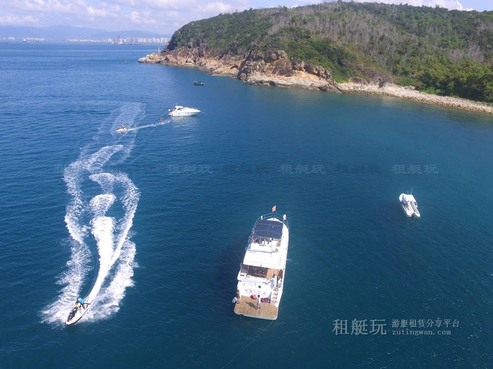 三亞旅游游艇租賃，三亞港至三亞角航線